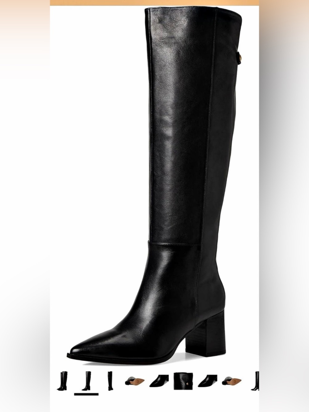 Vince Camuto Lilibet Wide Calf Knee High Boot Boots Black US 11W - Picture 2 of 13